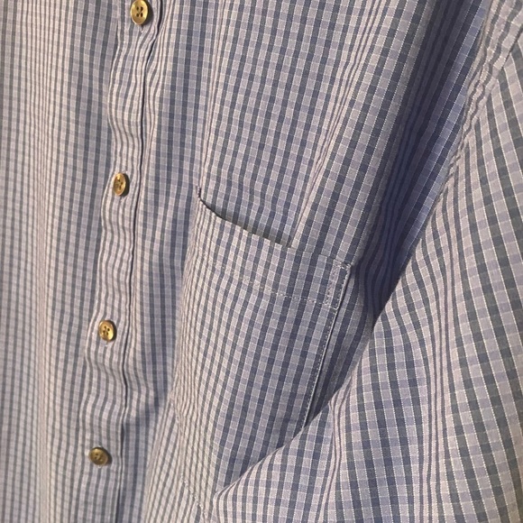 Van Heusen Dress Shirt Long Sleeve Button Down Blue Plaid Size 2XL - Picture 11 of 13